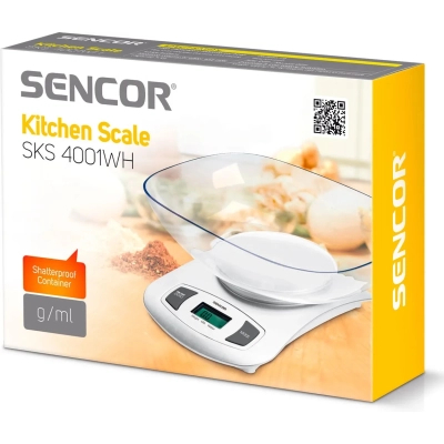 Ваги кухонні Sencor SKS4001WH фото №5