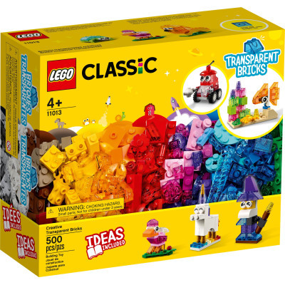 Конструктор Lego Конструктор  Classic Прозрачные кубики для творчества 500 деталей (11013)