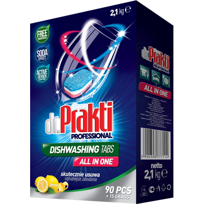 Таблетки для посудомийної машини Dr. Prakti 105 шт. (5900308777114)