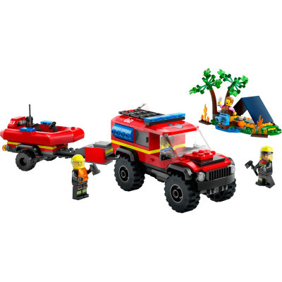 Конструктор Lego City Пожежний позашляховик з рятувальним човном 301 деталей (60412) фото №2