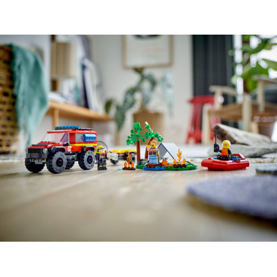 Конструктор Lego City Пожежний позашляховик з рятувальним човном 301 деталей (60412) фото №7