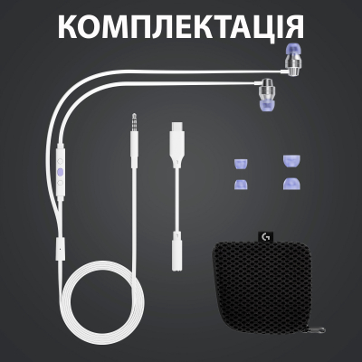 Навушники Logitech G333 White (981-000930) фото №9