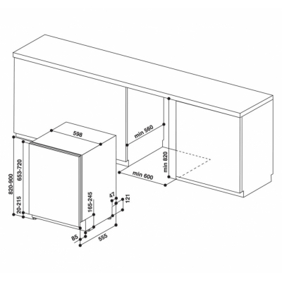 Посудомийна машина Whirlpool WIO3T133PLE фото №3