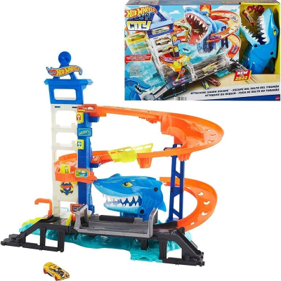 Автотреки Hot Wheels Втеча від лютої акули (HDP06) фото №2