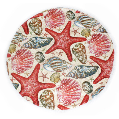Рушник MirSon пляжное №5078 Summer Time Seashells 150x150 см (2200003947885)