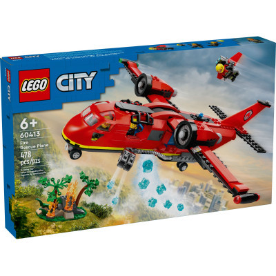 Конструктор Lego City Пожежний рятувальний літак 478 деталей (60413)