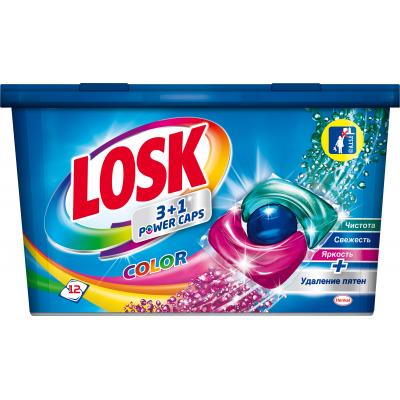 Капсулы для стирки Losk Трио-капсулы Колор 12 шт. (9000101502787)