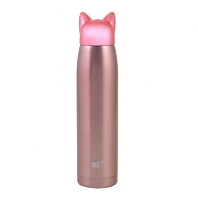 Пляшечка для годування Yes Поильник-непроливайка  термос Pink Cat 320 мл (707275)