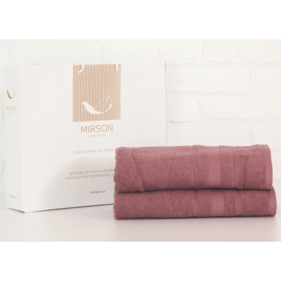 Рушник MirSon набор банных №5083 Elite SoftNess Violet 50х90, 70х140 (2200003960877)