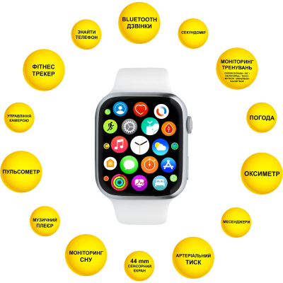 Smart годинник Aura  X2 Pro 44mm White (SWAX244W) фото №4