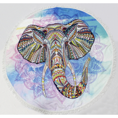 Рушник MirSon пляжное №5080 Summer Time Elephant 150x150 см (2200003947892) фото №2