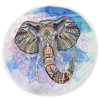 Рушник MirSon пляжное №5080 Summer Time Elephant 150x150 см (2200003947892)