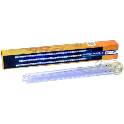 Гірлянда Delux Snowfall C 384LED 8х0.5 м IP44 EN Синя/Прозора (90017980)