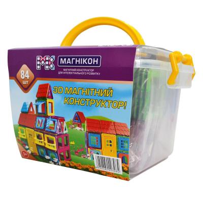 Конструктор Магнікон Конструктор  84 детали Plastic box (МK-84) фото №2