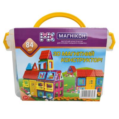 Конструктор Магнікон Конструктор  84 детали Plastic box (МK-84) фото №3