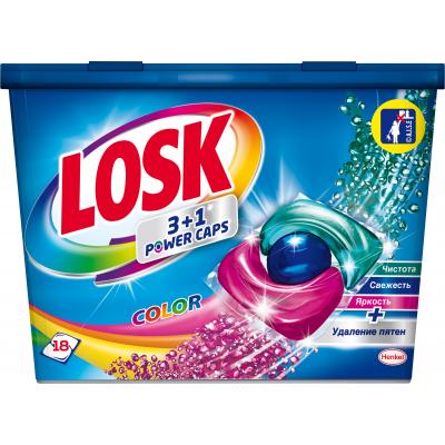Капсулы для стирки Losk Трио-капсулы Колор 18 шт. (9000101426083)