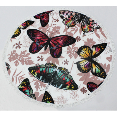 Рушник MirSon пляжное №5081 Summer Time Butterflies 150x150 см (2200003947908) фото №2