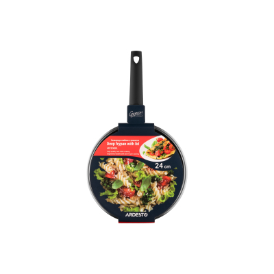 Сковорода Ardesto Gemini Gourmet Viareggio Cover Grey 24 см (AR1924GDL) фото №2