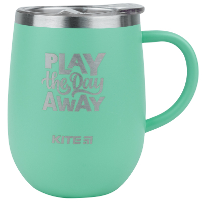 Пляшечка для годування Kite Поильник-непроливайка  Play all day away термокружка 360 мл, бирюзовая (K22-378-02-1)