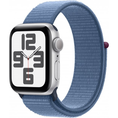 Смарт-годинник Apple Watch SE 2023 GPS 40mm Silver Aluminium Case with Winter Blue Sport Loop (MRE33QP/A)