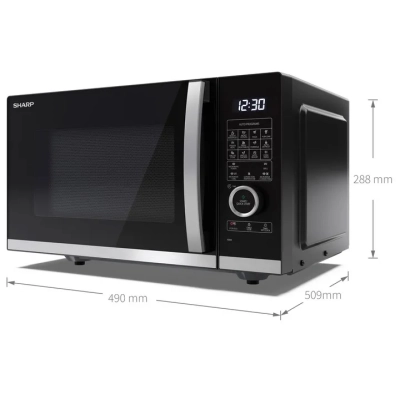 Микроволновая печь Sharp YC-QC254AE-B фото №6