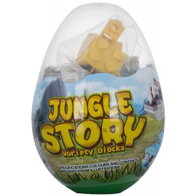 Конструктор Mindbox Конструктор  JUNGLE STORY в яйце в ассорт (K31A)