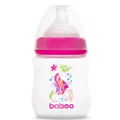 Пляшечка для годування Baboo Бутылочка для кормления  Морская рыбка 150 мл (90403)