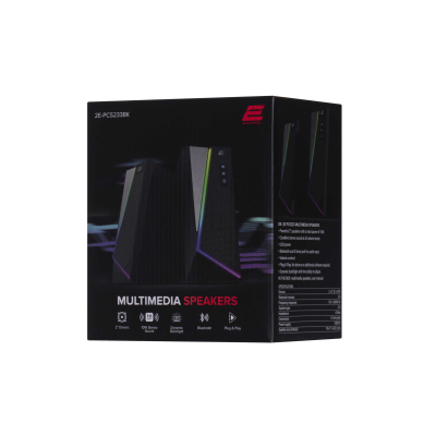 Акустическая система 2E PCS233 RGB USB Black (-PCS233BK) фото №2