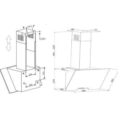 Вытяжки Eleyus SPECTRA 1000 LED 60 BL фото №11