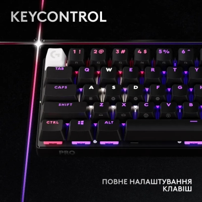 Клавіатура Logitech G Pro X 60 Lightspeed GX Tactile Wireless/Bluetooth UA Black (920-011911) фото №10