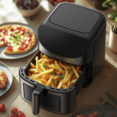 Мультипечь Deerma Air Fryer KZ150 8L (DEM-KZ150W) фото №6