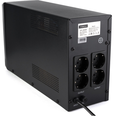Джерело безперебійного живлення Vinga LCD 2000VA metall case (VPC-2000M) фото №10