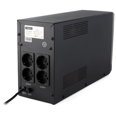 Джерело безперебійного живлення Vinga LCD 2000VA metall case (VPC-2000M) фото №9