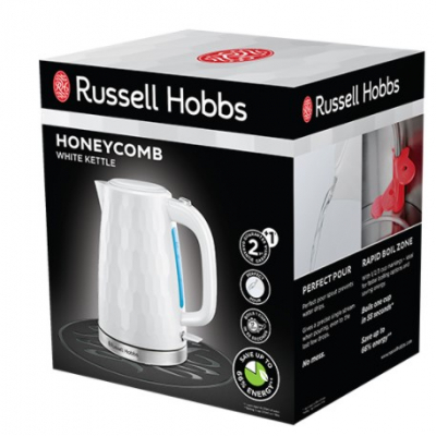 Электрический чайник Russell Hobbs 26050-70 Honeycomb White фото №6
