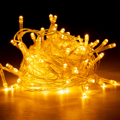 Гірлянда Novogod`ko нить, 100 LED, теплый белый, 5 м, 8 реж. (973754)