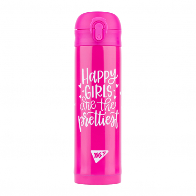 Пляшечка для годування Yes Поильник-непроливайка  термос Happy Girls 420 мл (707573)
