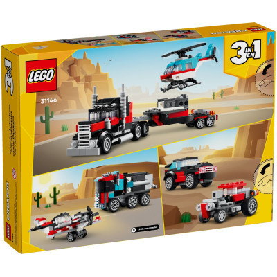 Конструктор Lego Creator Бортова вантажівка з гелікоптером 270 деталей (31146) фото №10