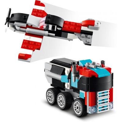 Конструктор Lego Creator Бортова вантажівка з гелікоптером 270 деталей (31146) фото №6