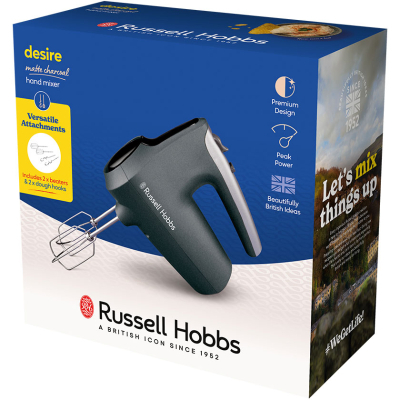 Міксер Russell Hobbs 27151-56 Matte Charcoal Hand Mixer фото №6