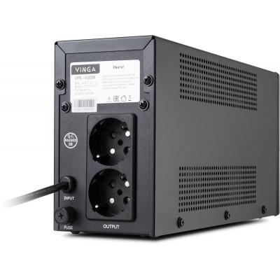 Источник бесперебойного питания Vinga LED 600VA metal case (VPE-600M) фото №3