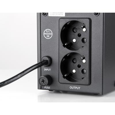 Источник бесперебойного питания Vinga LED 600VA metal case (VPE-600M) фото №4