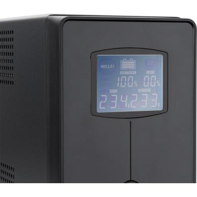 Джерело безперебійного живлення Vinga LCD 1200VA metal case with USB (VPC-1200MU) фото №3