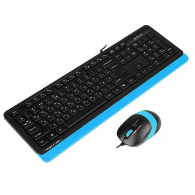 Клавіатура   мишка A4Tech F1010 Blue фото №2
