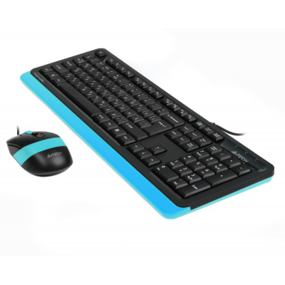 Клавіатура   мишка A4Tech F1010 Blue фото №3
