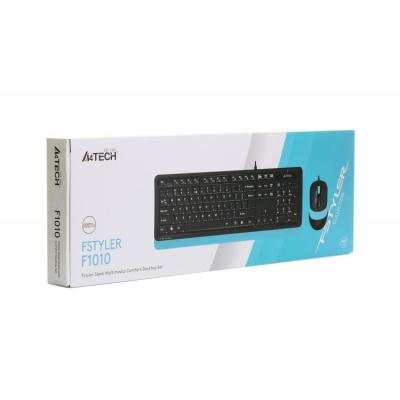 Клавіатура   мишка A4Tech F1010 Blue фото №6