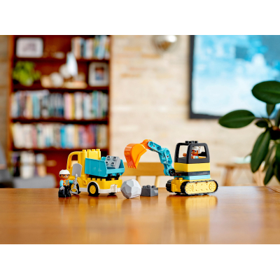 Конструктор Lego Duplo Town Грузовик и гусеничный экскаватор 20 деталей (10931) фото №10