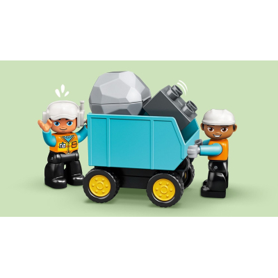 Конструктор Lego Duplo Town Грузовик и гусеничный экскаватор 20 деталей (10931) фото №12