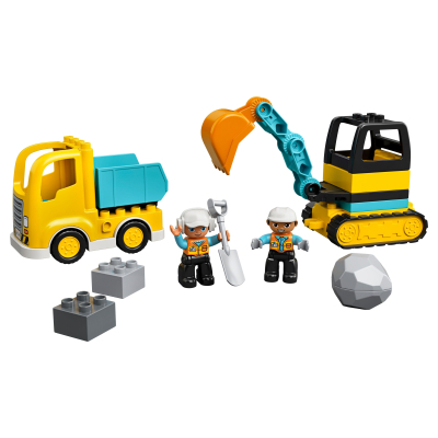 Конструктор Lego Duplo Town Грузовик и гусеничный экскаватор 20 деталей (10931) фото №2