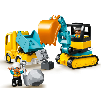 Конструктор Lego Duplo Town Грузовик и гусеничный экскаватор 20 деталей (10931) фото №4