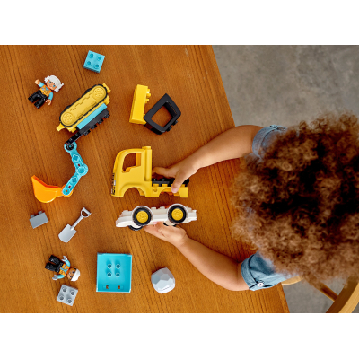 Конструктор Lego Duplo Town Грузовик и гусеничный экскаватор 20 деталей (10931) фото №8
